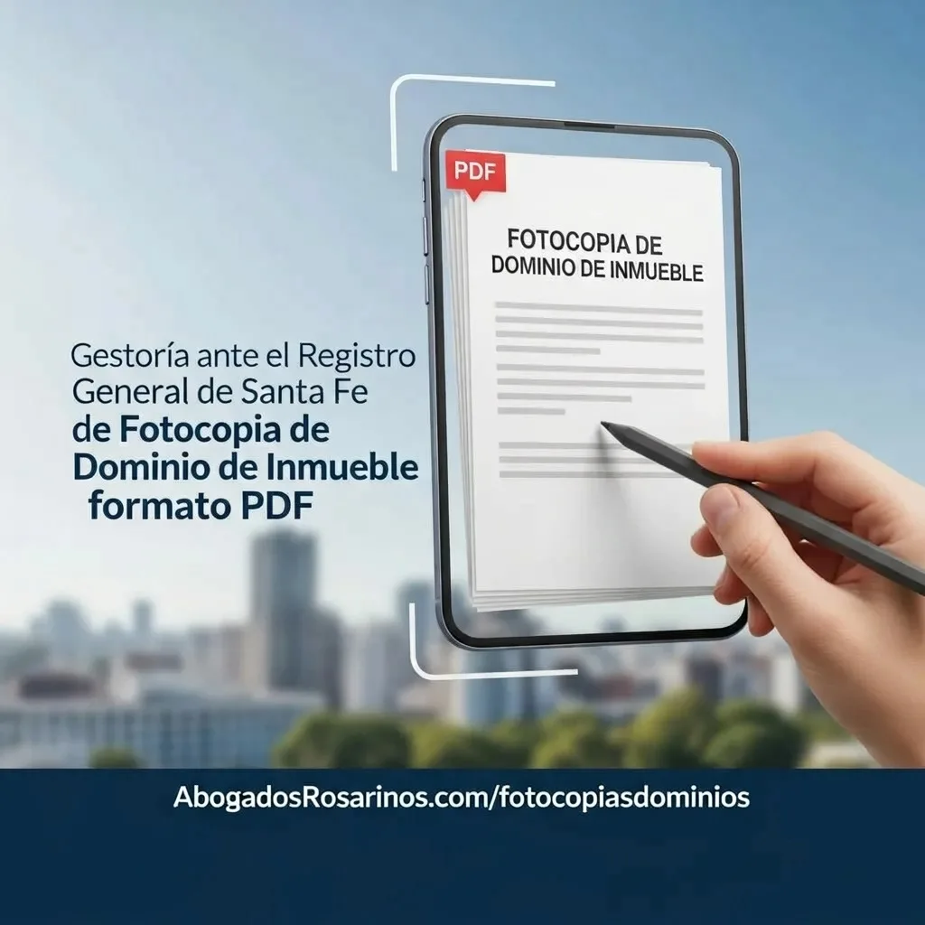 Gestor Fotocopia Dominio Propiedad Provincia Santa Fe.